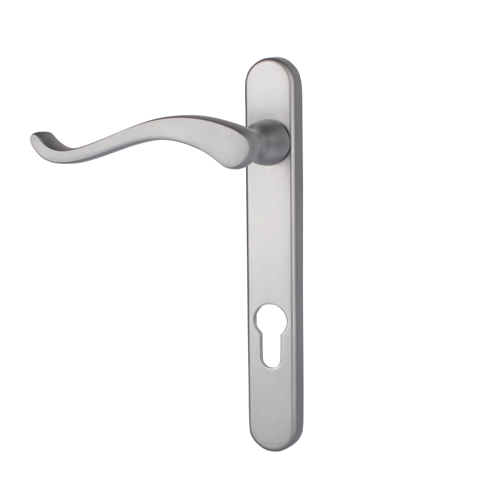 External Door Handles Stainless Steel Black Levers SD Hardware